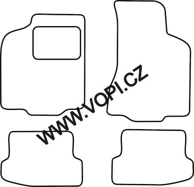 Textil-Autoteppiche Volkswagen Polo 1994 - 2000 Perfectfit (4901)